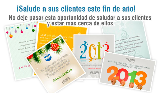 Salude a sus clientes para Fin de A&ntilde;o