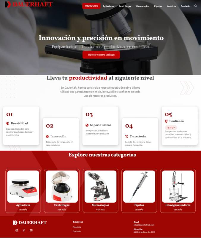 Proyecto Catálogo Online DAUERHAFT, Agitadores Magnéticos