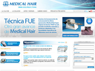 Medical Hair - Diseo Web - SEO - SEM