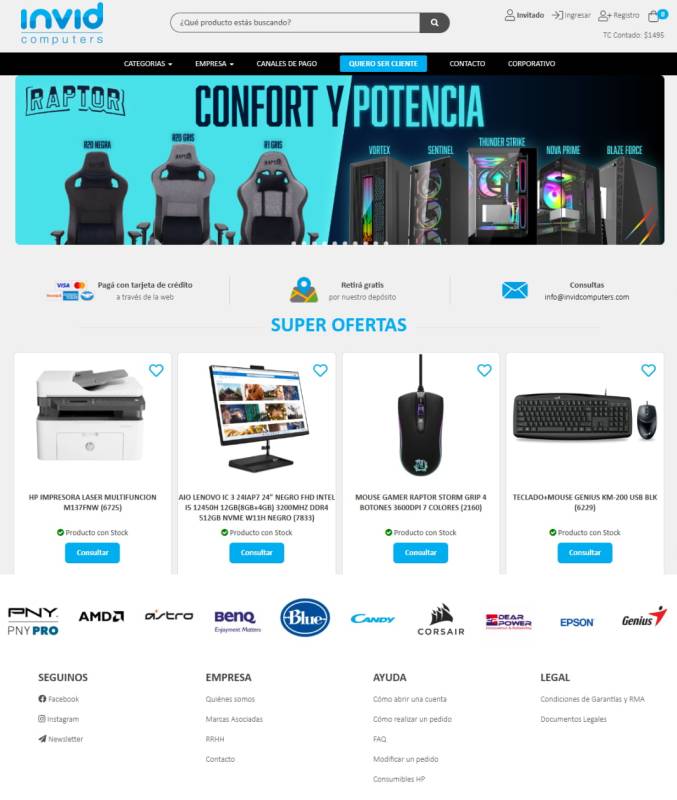 Proyecto eCommerce Invid Computers