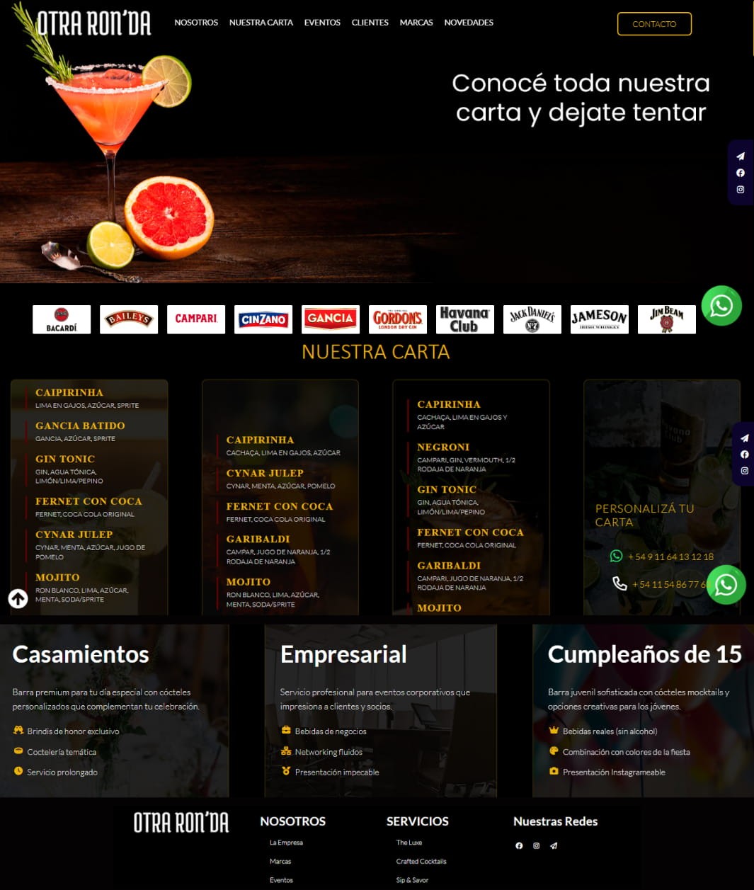 Otra Ronda | Servicio de Barra para eventos