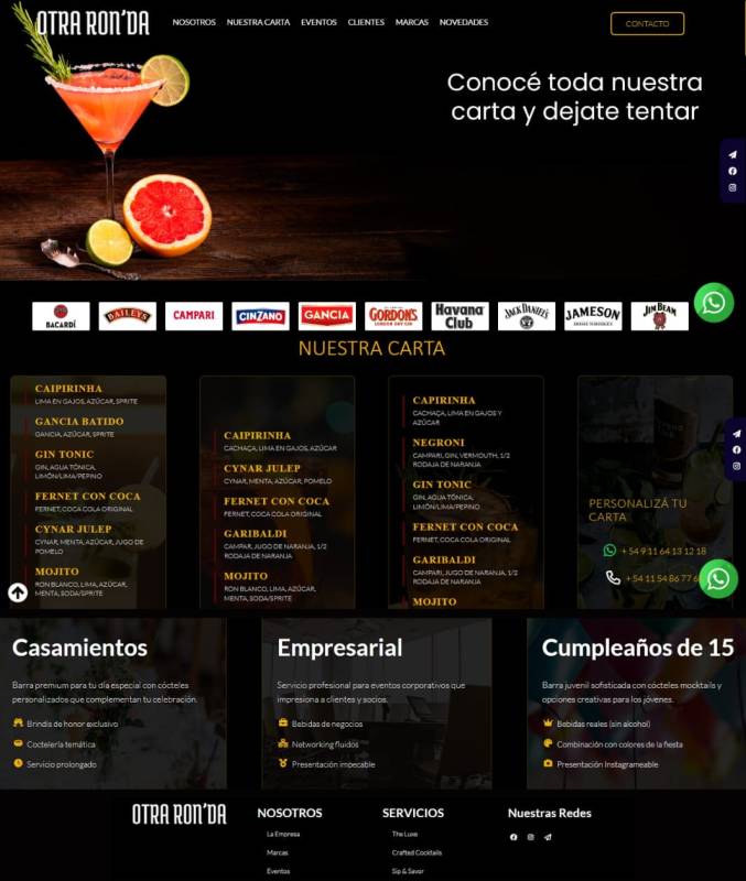 Otra Ronda | Servicio de Barra para eventos