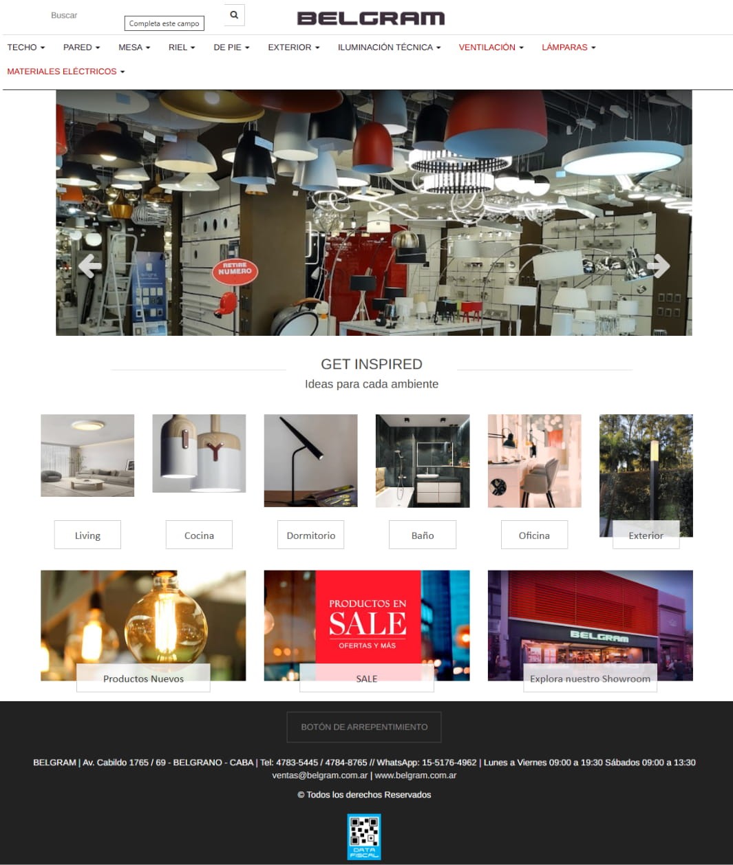 Belgram, iluminacin y materiales elctricos