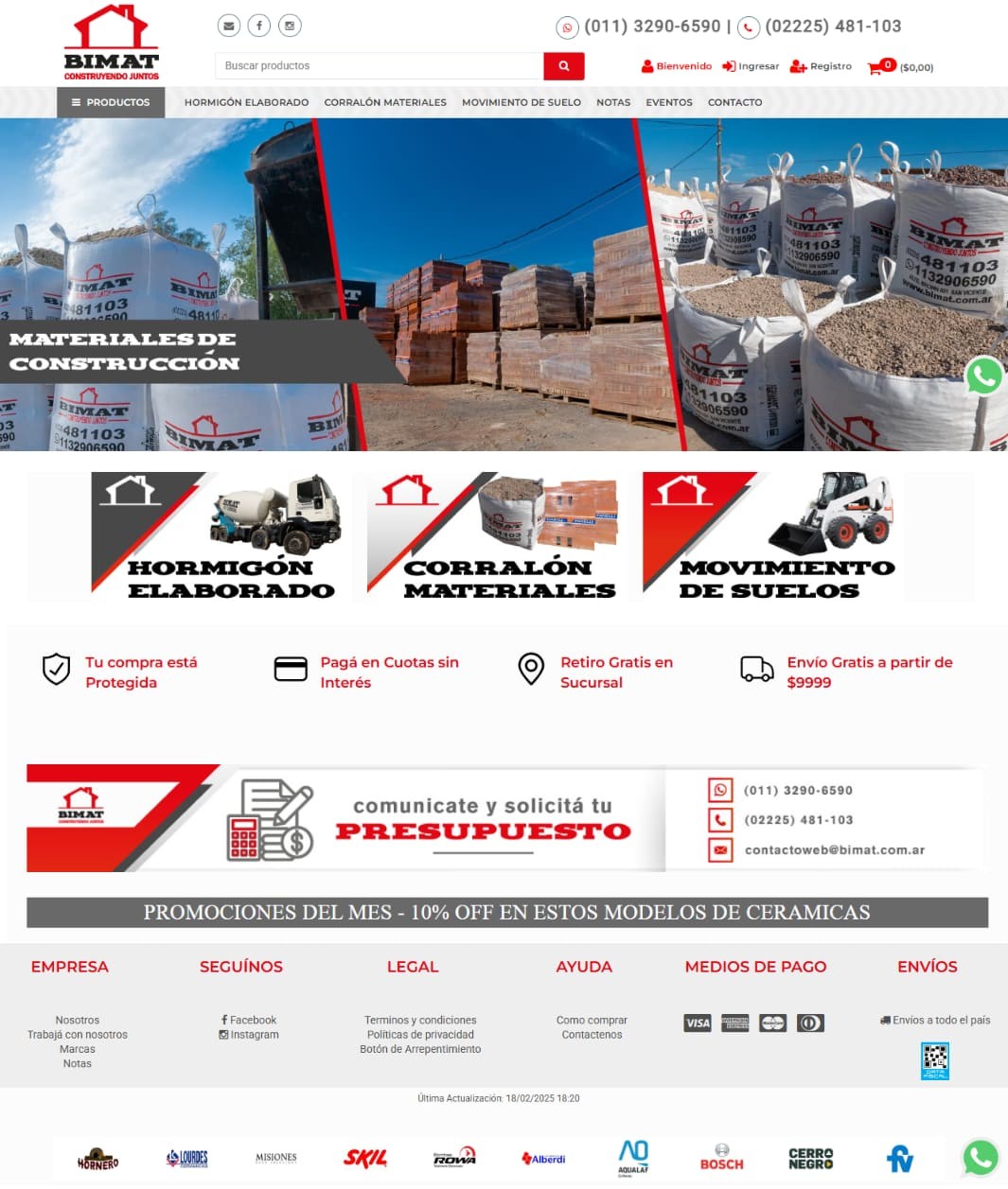 Bimat, corraln de materiales