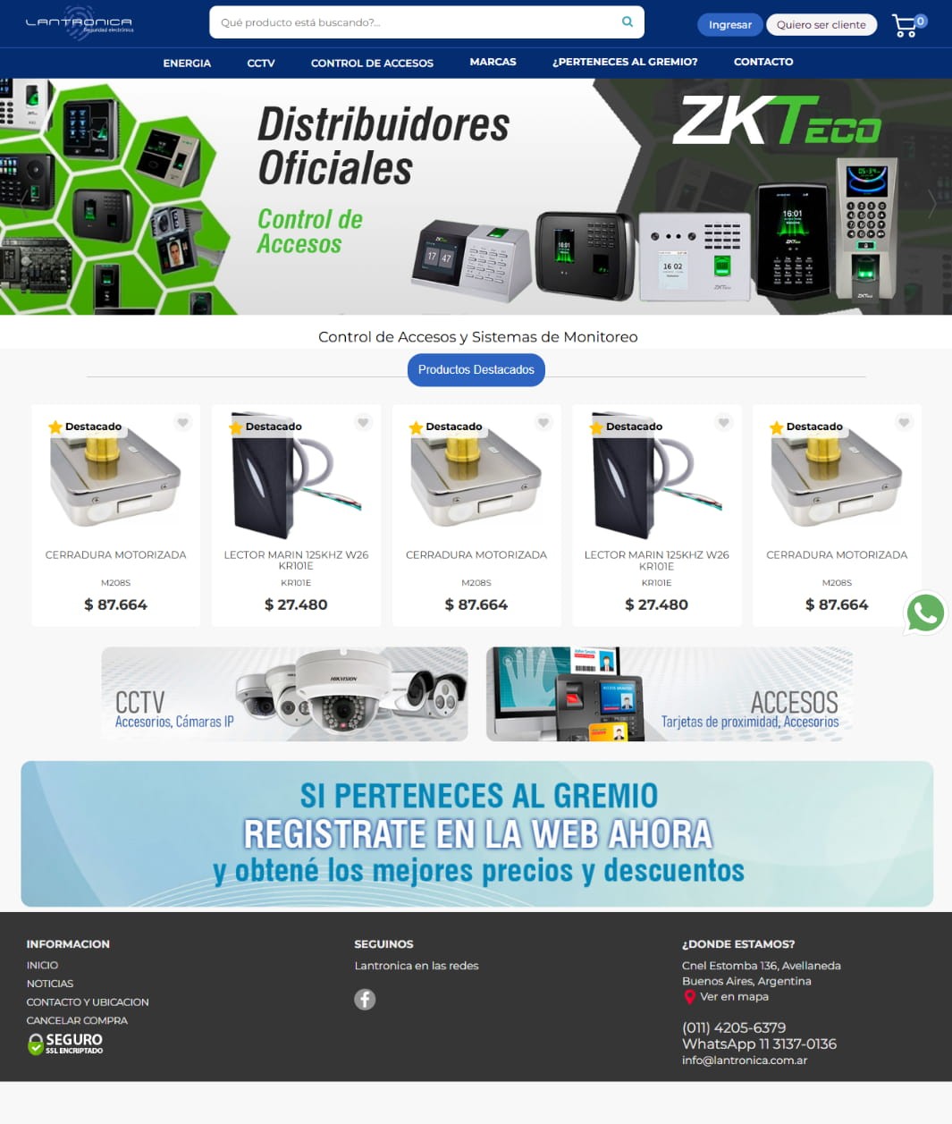 Proyecto gestor de pedidos para distribuidores Lantronica