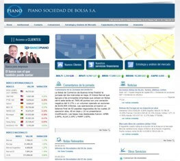 Sitio web para agentes de bolsa