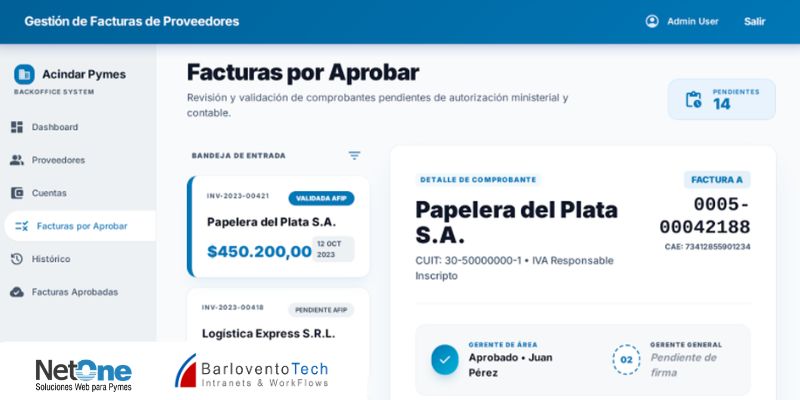 Gestión de Facturas de Proveedores con IA/OCR